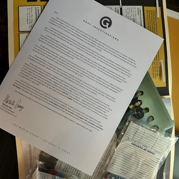 Hunt a Killer Class of 98 Murder Mystery Game solve puzzles and catch the killer - Picture 8 of 10